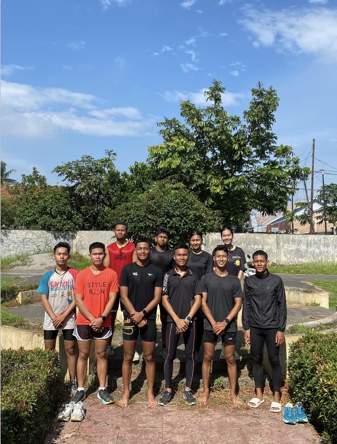 Latihan lari kesamaptaan JB Academy Binjai