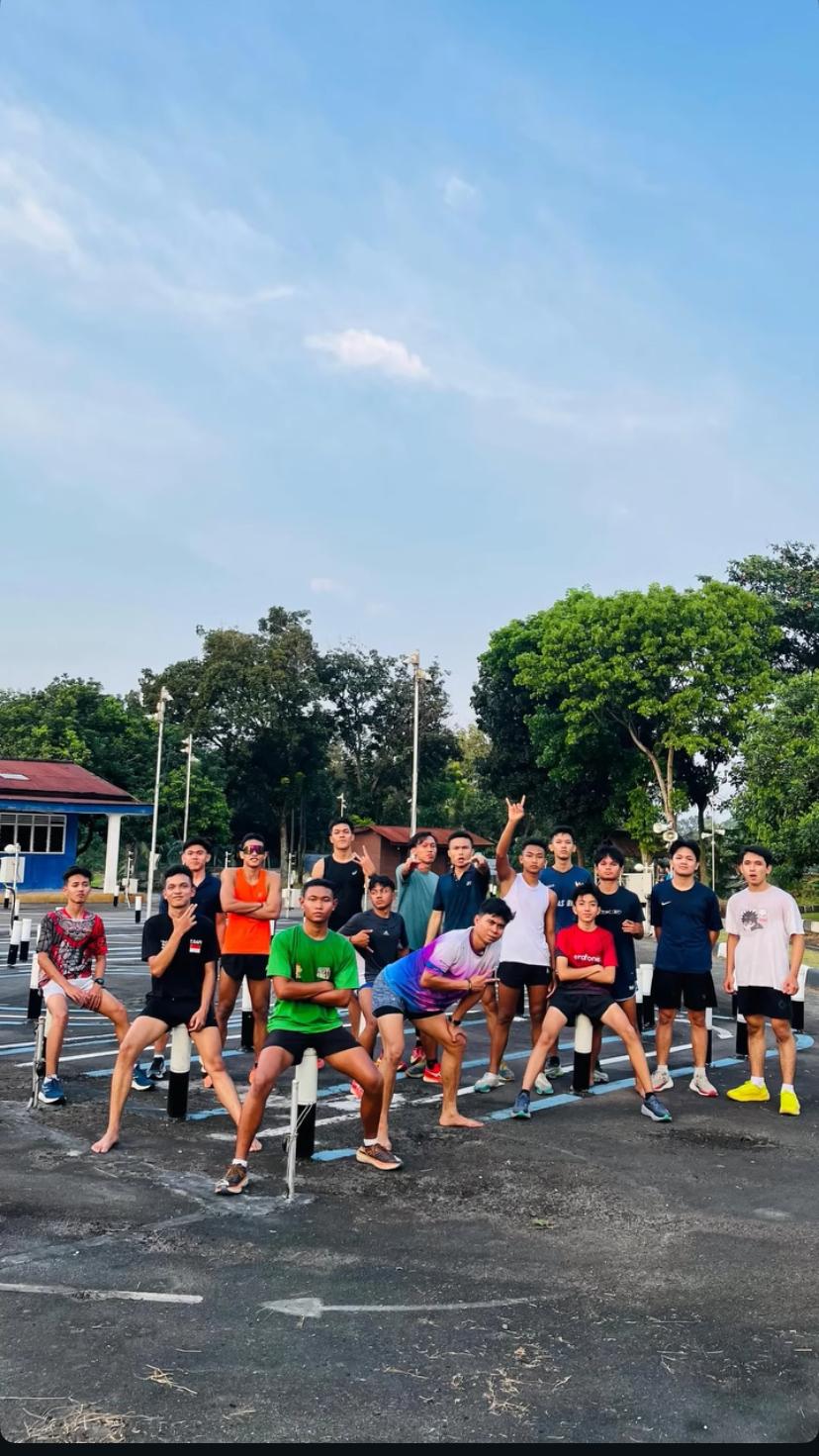 Latihan lari kesamaptaan JB Academy Binjai